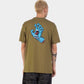 Santa Cruz Screaming Hand Chest T-Shirt Deep Olive