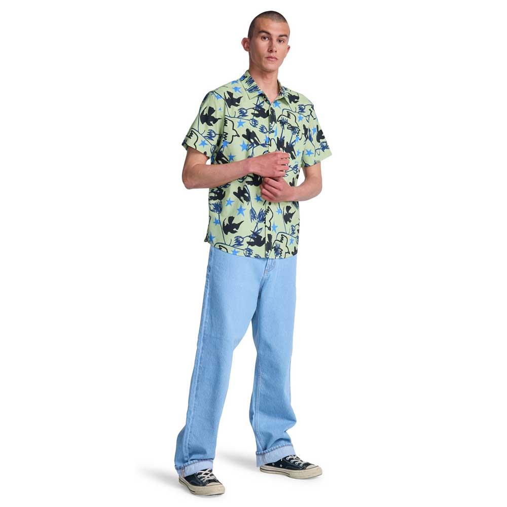 RVCA AF Dive In Short Sleeve Shirt Beechnut Green