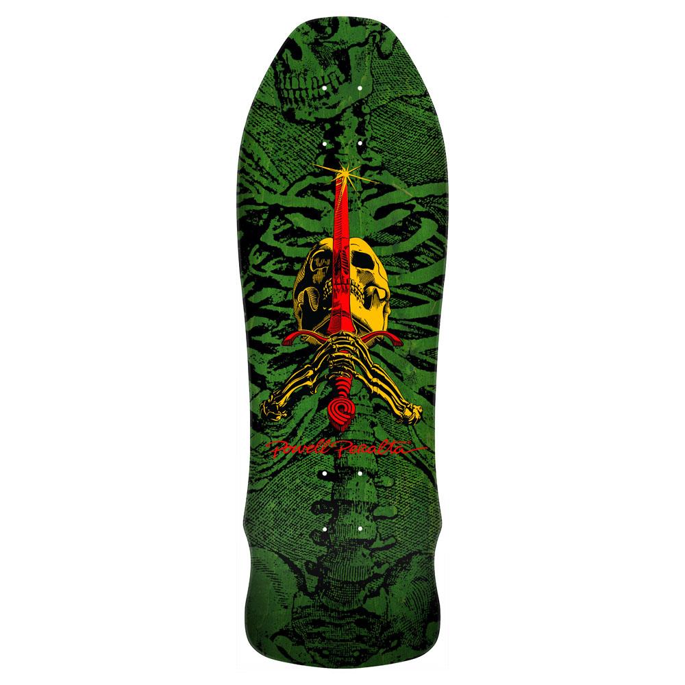Powell-Peralta™ Skull & Sword '11' Geegah Green Stain Skateboard Deck 9.75"