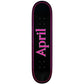 April OG Logo Helix Pink on Black Skateboard Deck 8"