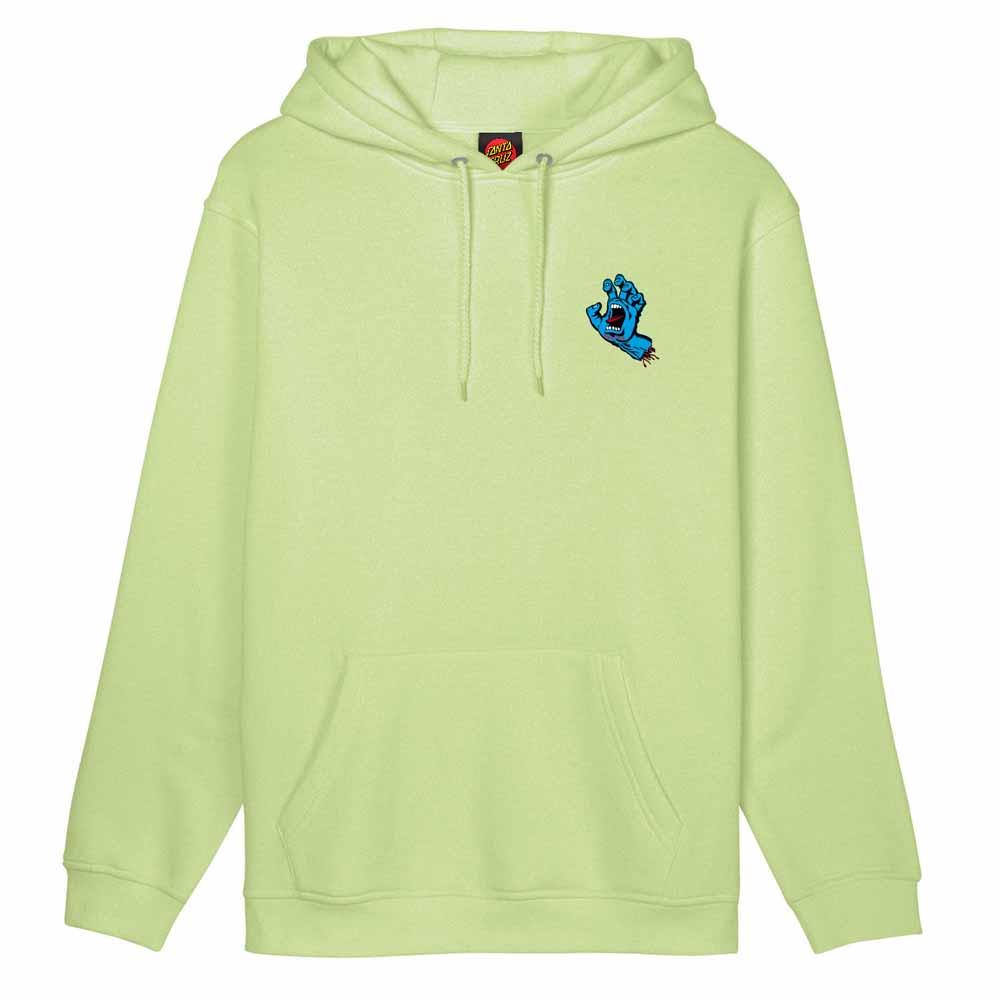 Santa Cruz Hooded Sweatshirt Screaming Hand Chest Matcha