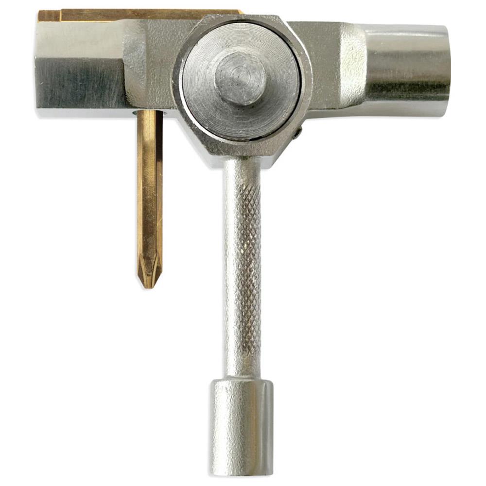 Slappy ST1 Skate Tool with Rethreader With Bearing Press Silver One Size