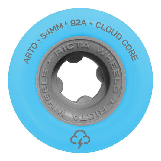 Ricta Skateboard Wheels Arto Saari Clouds 92a Blue 54mm