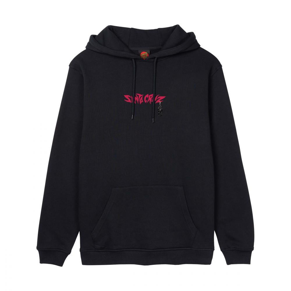 Santa Cruz Hooded Sweatshirt Pace Torch Bones Black Large