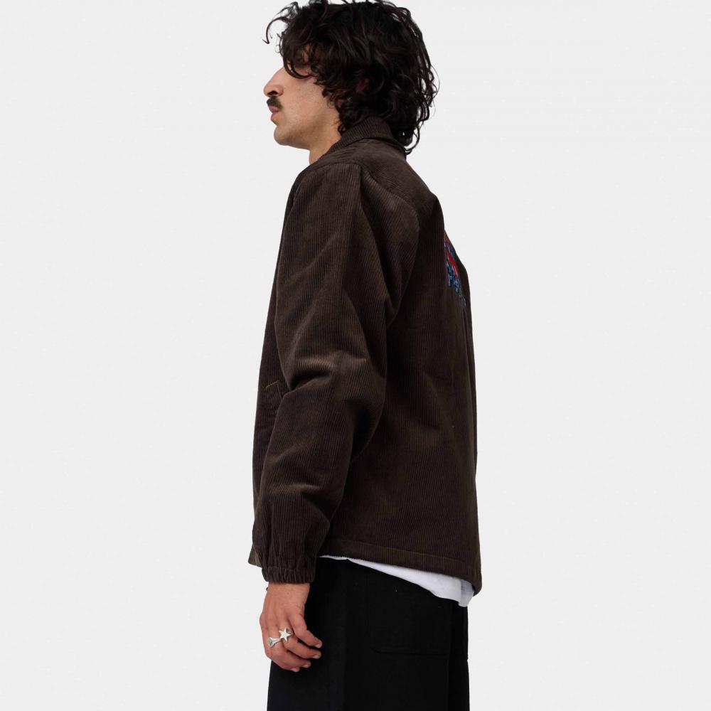 Santa Cruz Salba Voodoo Pit Coach Jacket Coffee Brown