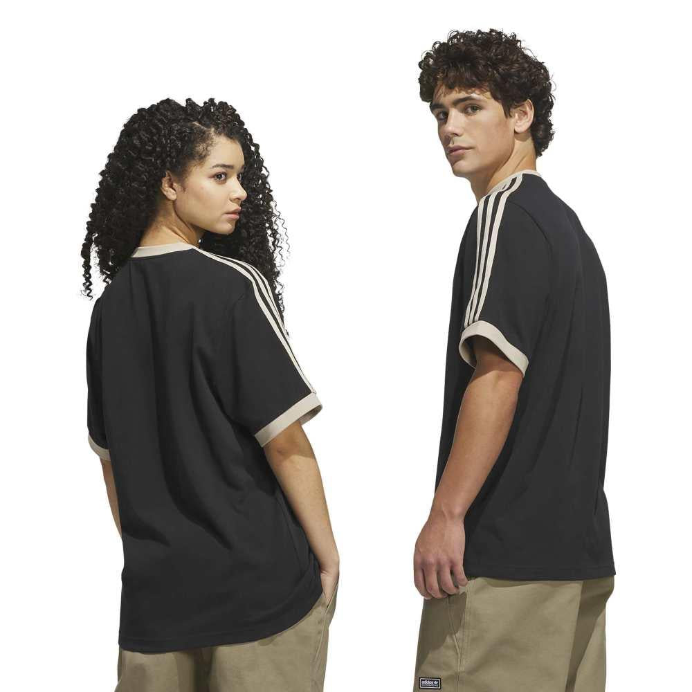 Adidas Skateboarding Ringer T-Shirt Black Khaki Three