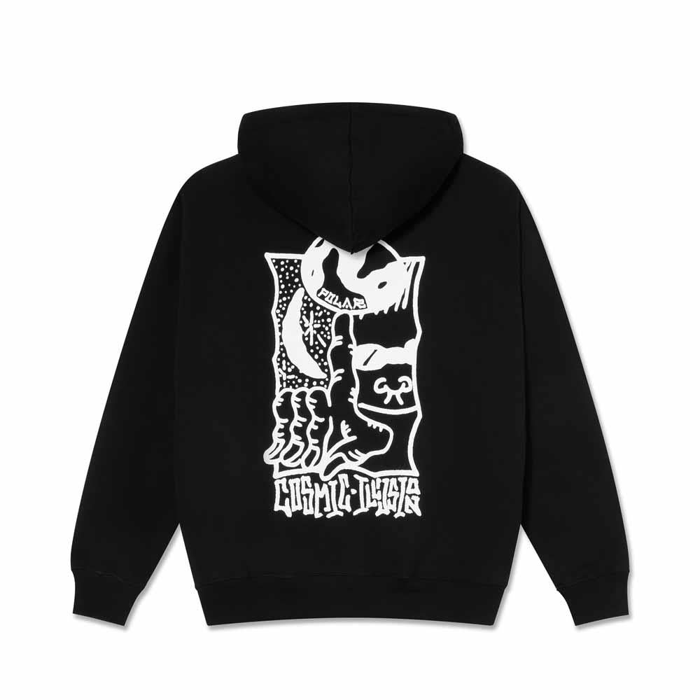 Polar Skateboards Cosmic Dave Hooded Sweatshirt Black