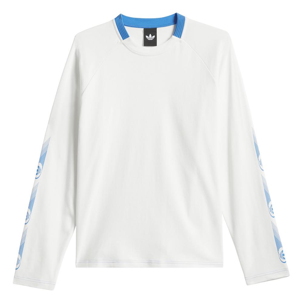Adidas Skateboarding Formula Long Sleeve T-Shirt Core White Lucid Ray Blue