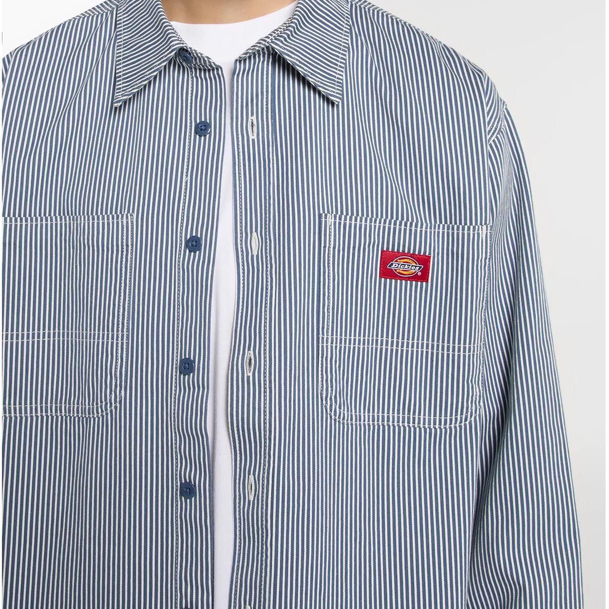 Dickies 247 Work Shirt Garment Dyed Retro Indigo