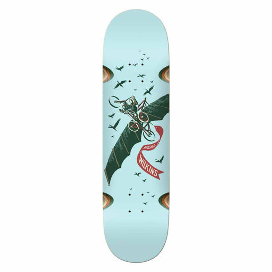 Real Skateboard Deck Wilkins Transport Light Blue 8.75"