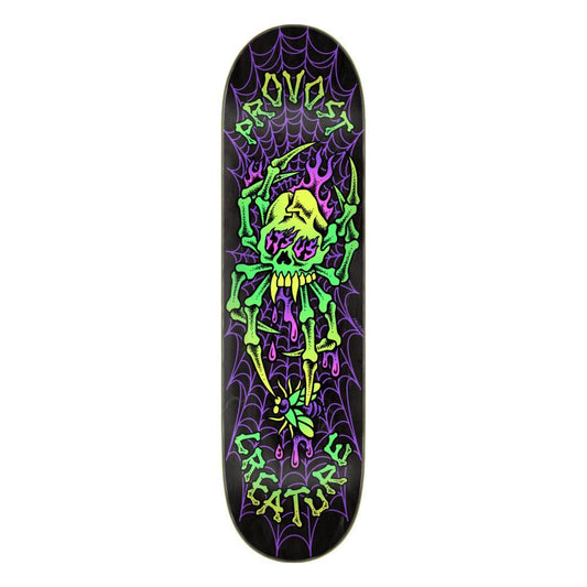 Creature Provost Skull Spider Pro Purple Green Skateboard Deck 8.47"