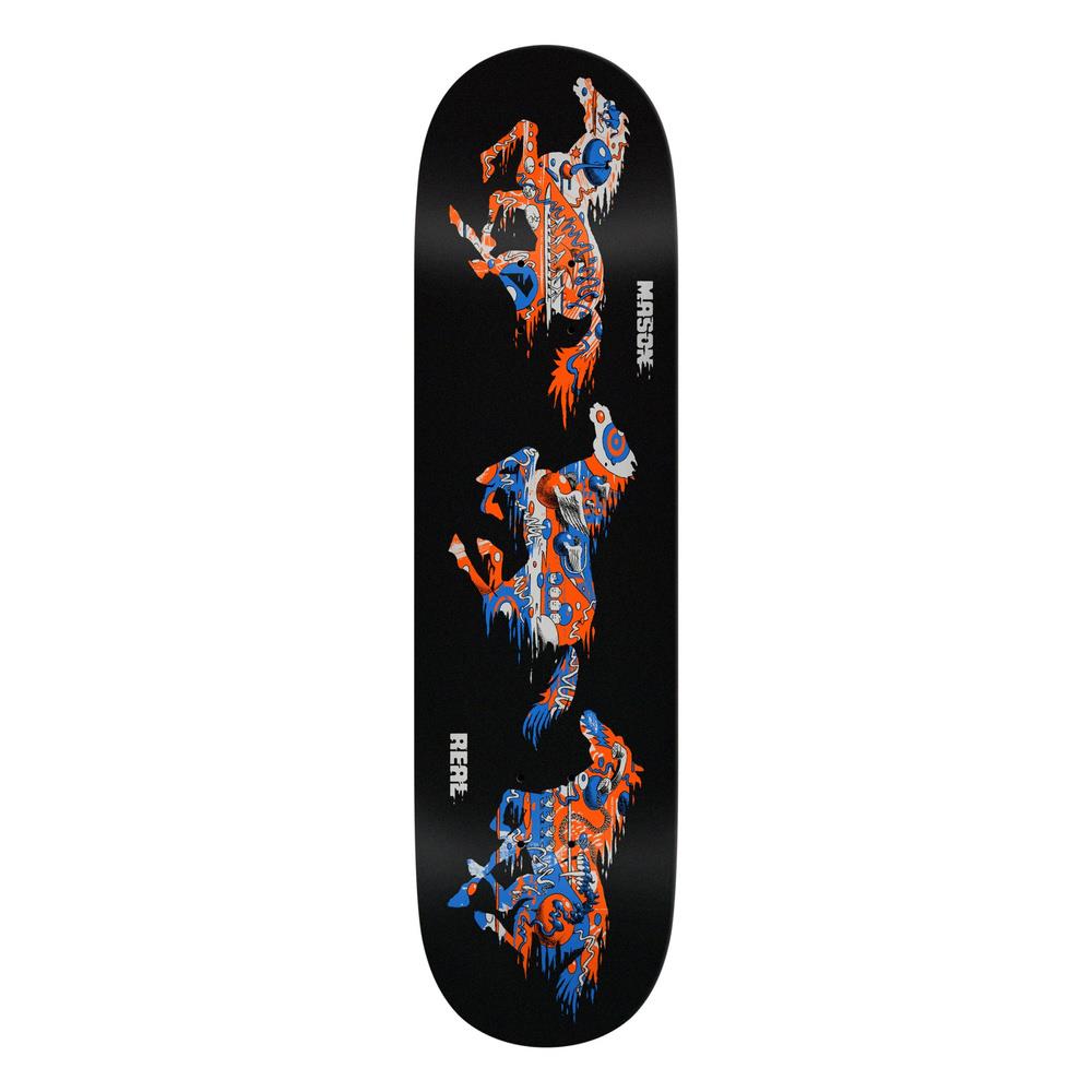 Real Mason Horsepower Skateboard Deck Black 8.12"