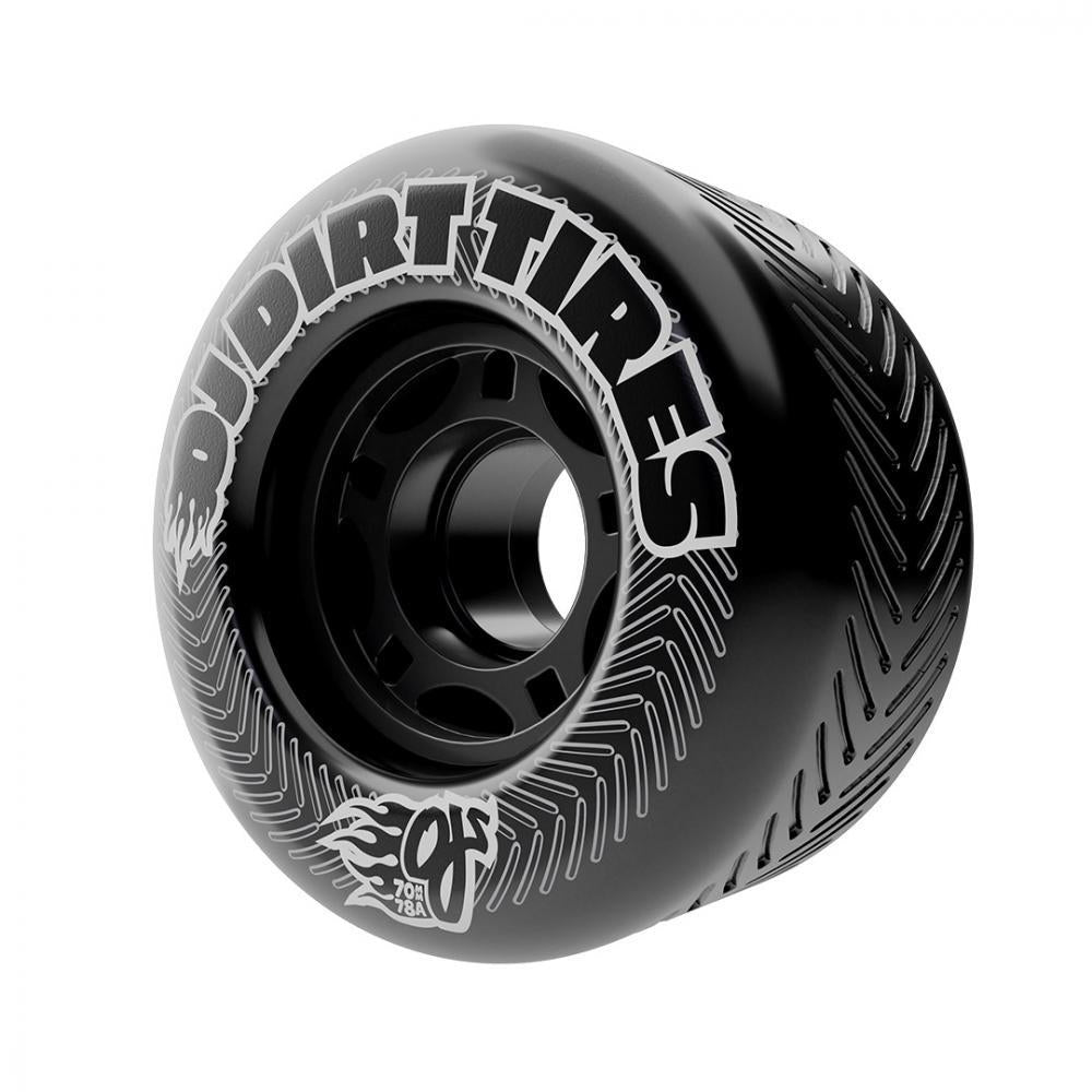 OJ Skateboard Wheels Vandals Dirt Tires Thunder Black 70mm