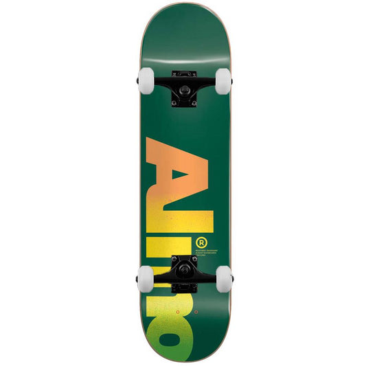 Almost Fall Off Logo Complete Skateboard Green 8.25"