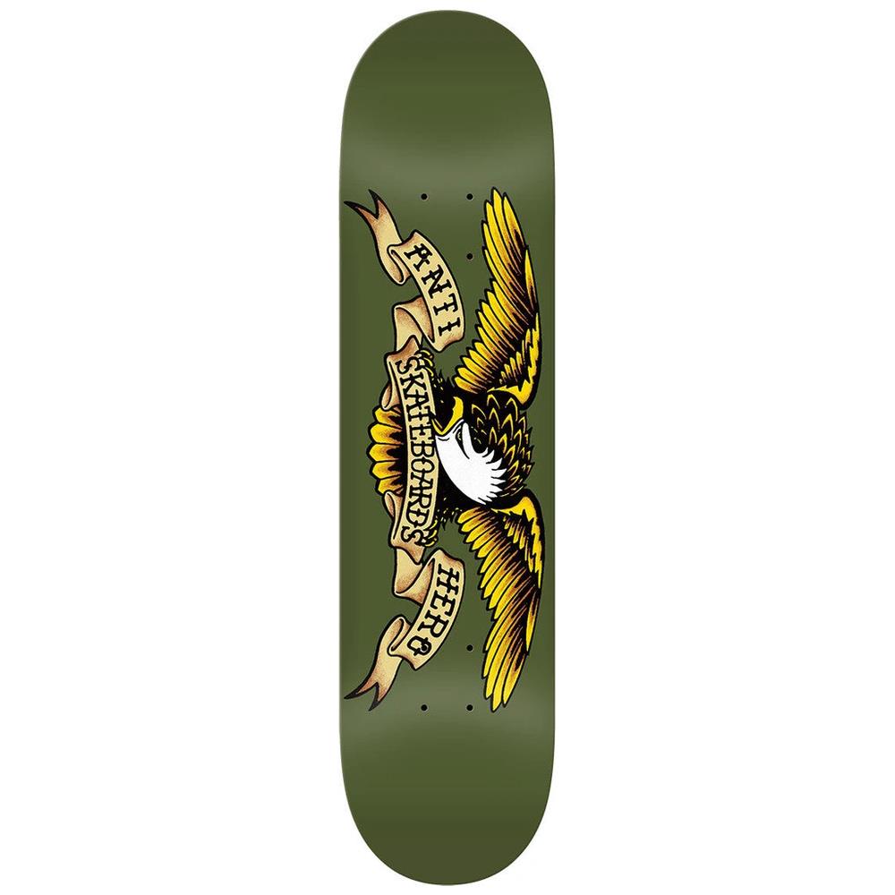 Anti Hero BBS Classic Eagle Skateboard Deck Green 8.38"