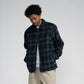 Santa Cruz Jacket Hideout Navy Blue Grey Checkered