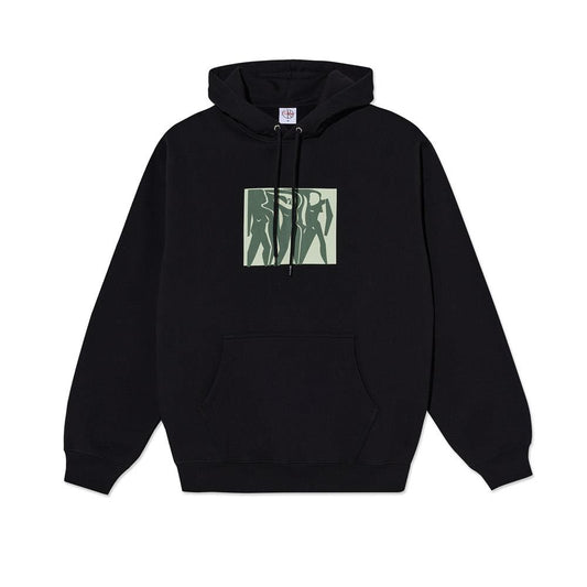 Polar Skateboards Dave Hooded Sweatshirt Cut Outs Black