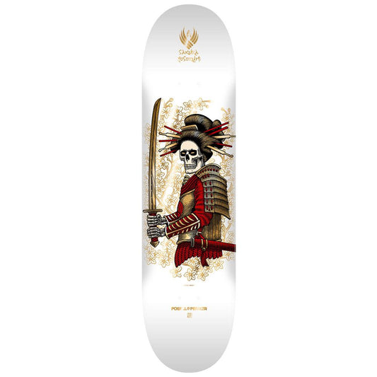 Powell Peralta Sakura Yosozumi FLIGHT Skateboard Deck Onna-Bugeisha White 8.25"