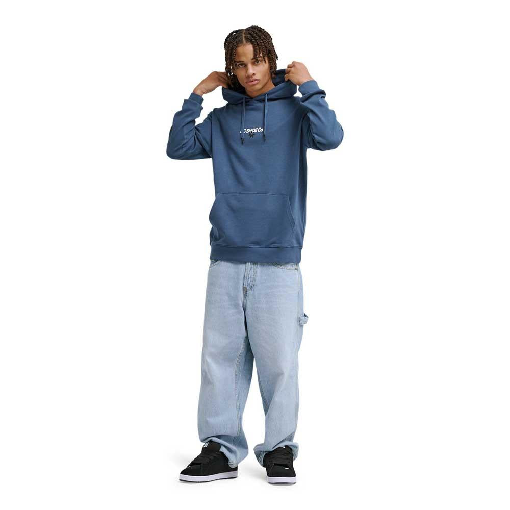 DC Shoes Vantura Pullover Hooded Sweatshirt Dark Denim Blue