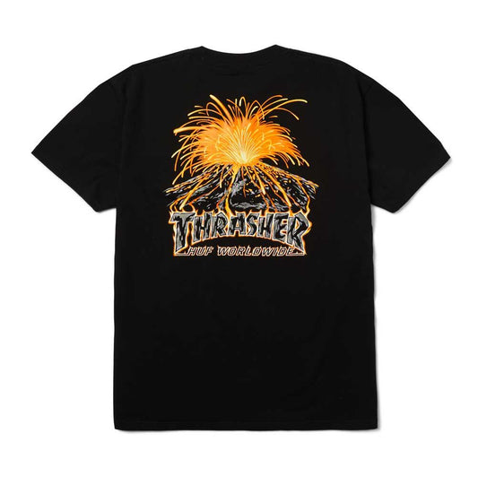 HUF x Thrasher Meltdown Short Sleeve T-Shirt Black