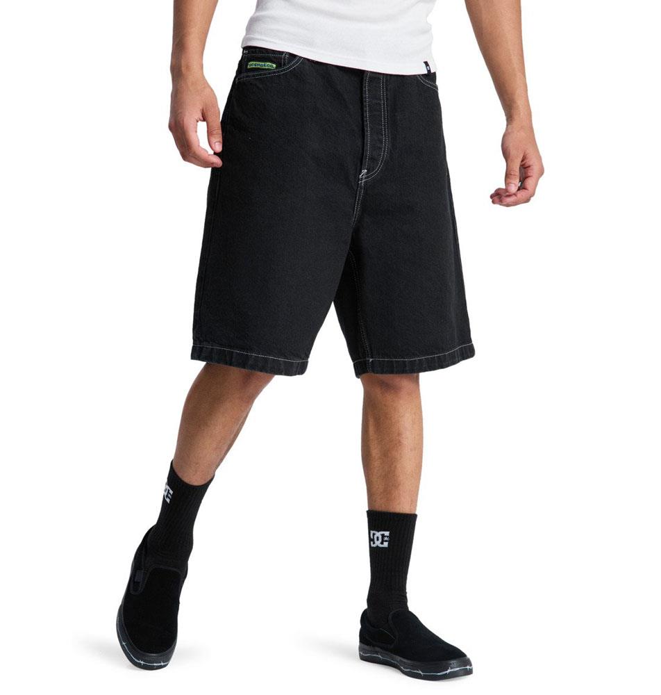 DC Shoe Co Baggy Denim Shorts Black Tint