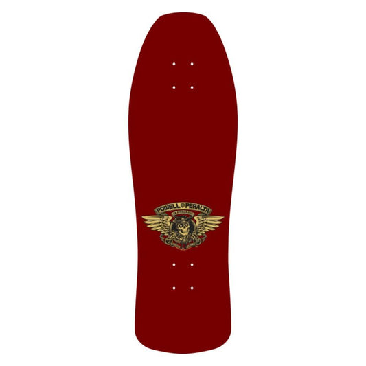 Powell Peralta • Ray Underhill O.G. Cross '02'  Burgundy Gold Foil Skateboard Deck 10"