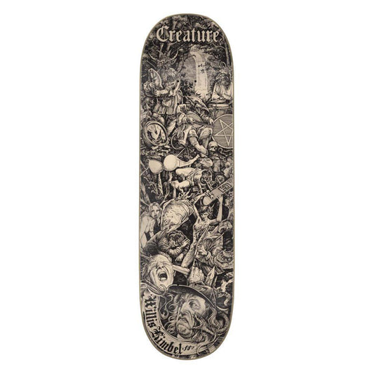 Creature Skateboard Deck Kimbel The Lore Vx Skateboard Deck Black Grey 8.8"