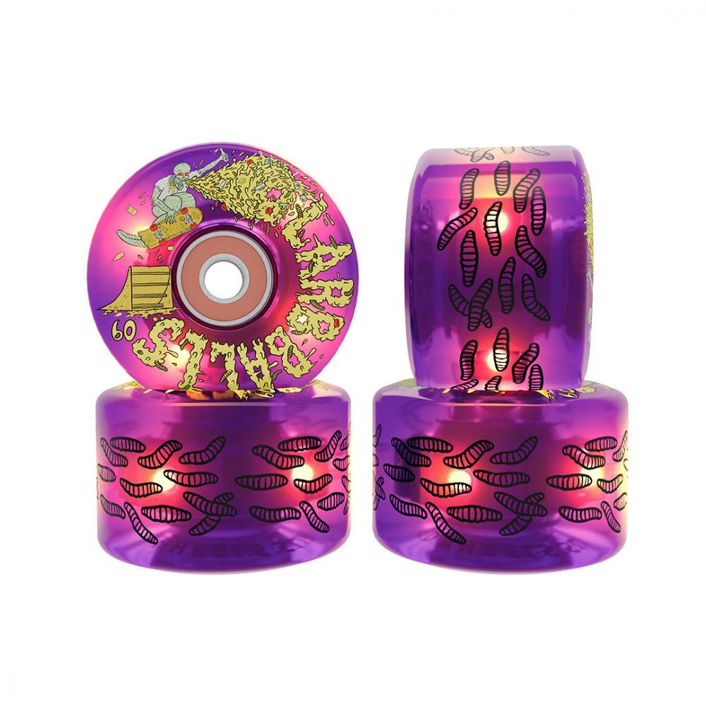 Slime Balls Wheels Sam Hitz Light Ups OG Slime 78 Purple 60mm