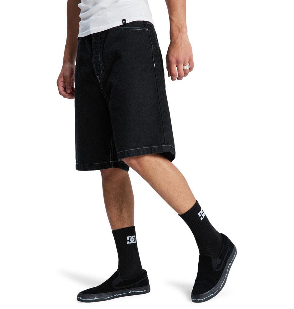 DC Shoe Co Baggy Denim Shorts Black Tint