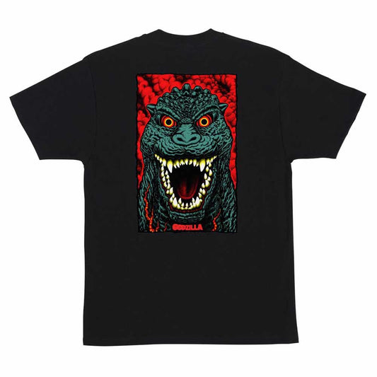 Santa Cruz T-Shirt Godzilla Destroyer Stripes T-Shirt Black