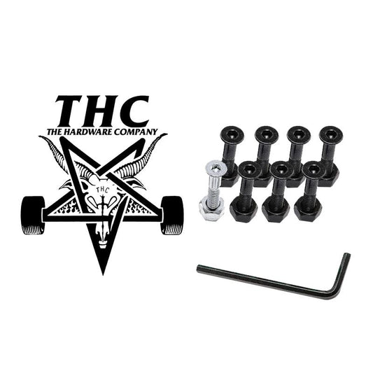 The Hardware Company THC LTD Penta 1" Allen Bolts And Nuts Silver