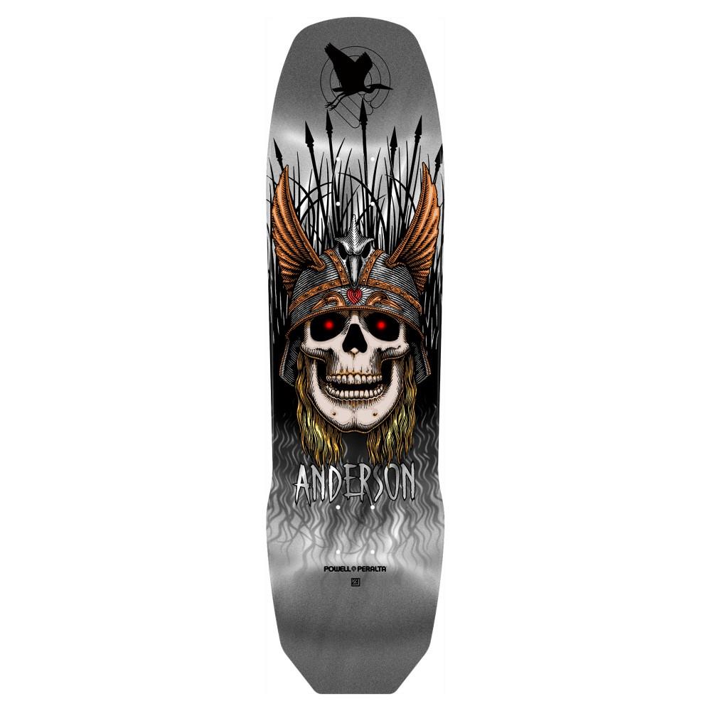 Powell Peralta Andy Anderson Heron '03' Silver Foil Skateboard Deck 8.45"