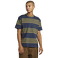 RVCA Dayshift Stripe Pocket T-Shirt Moody Blue