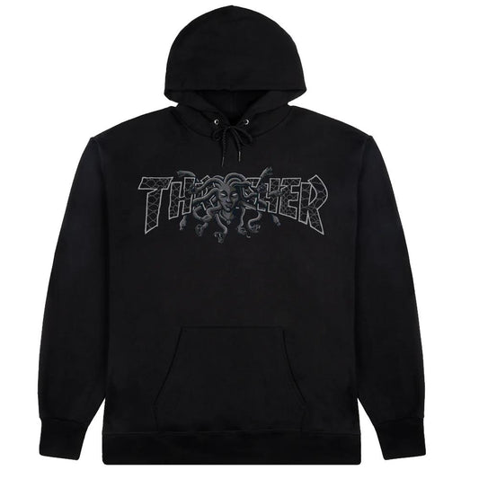 Thrasher Magazine Hooded Sweatshirt Medusa Black