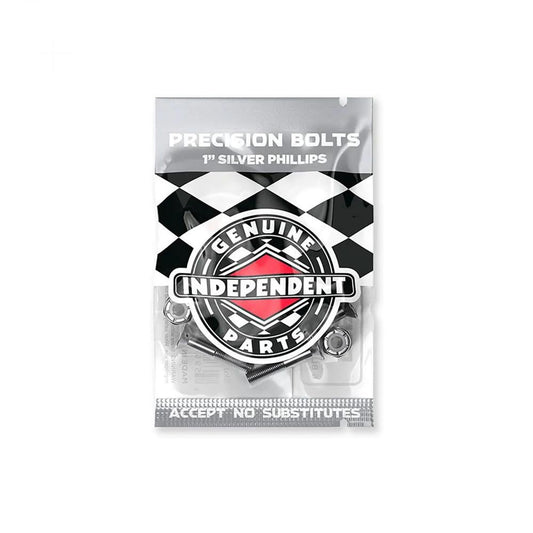 Indy Skateboard Bolts Phillips 6x Black 2x Silver 1"