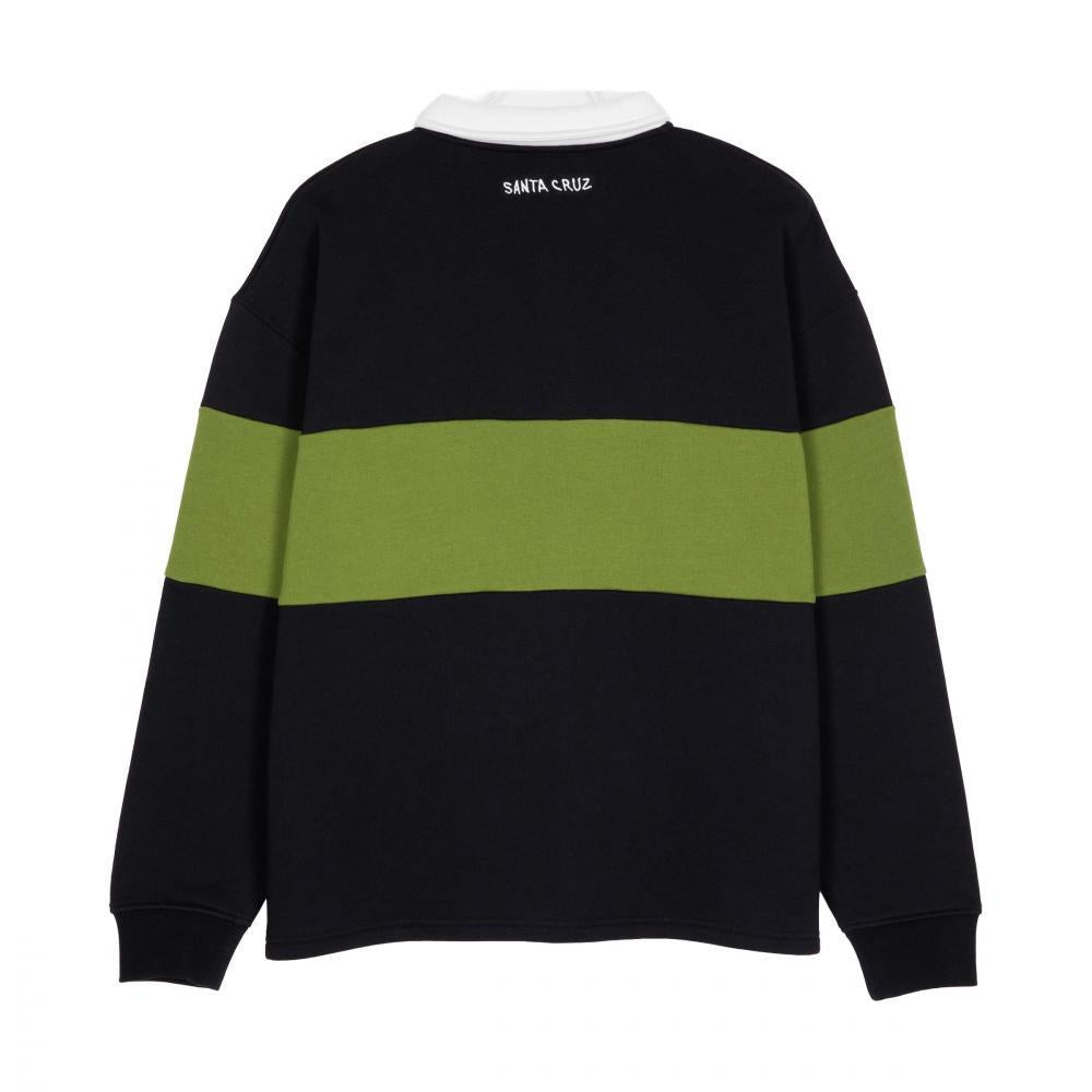 Santa Cruz Skateboards Crewneck Sweatshirt Screaming Mini Flame 1/4 Zip Black