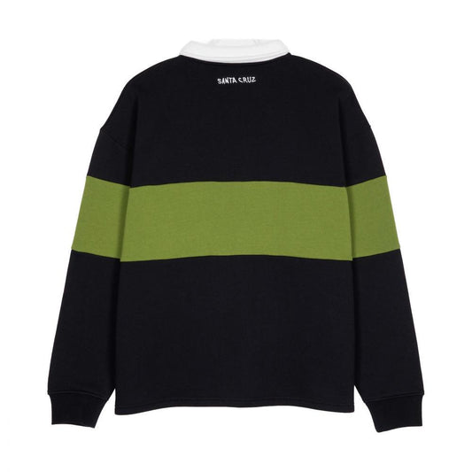 Santa Cruz Skateboards Crewneck Sweatshirt Screaming Mini Flame 1/4 Zip Black