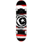 Foundation Star & Moon Red Distressed Complete Skateboard 8"