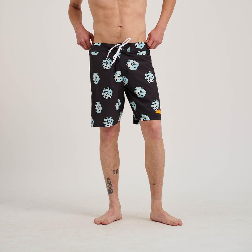 Santa Cruz Skateboards Boardshorts Flaming Strip Big Dice