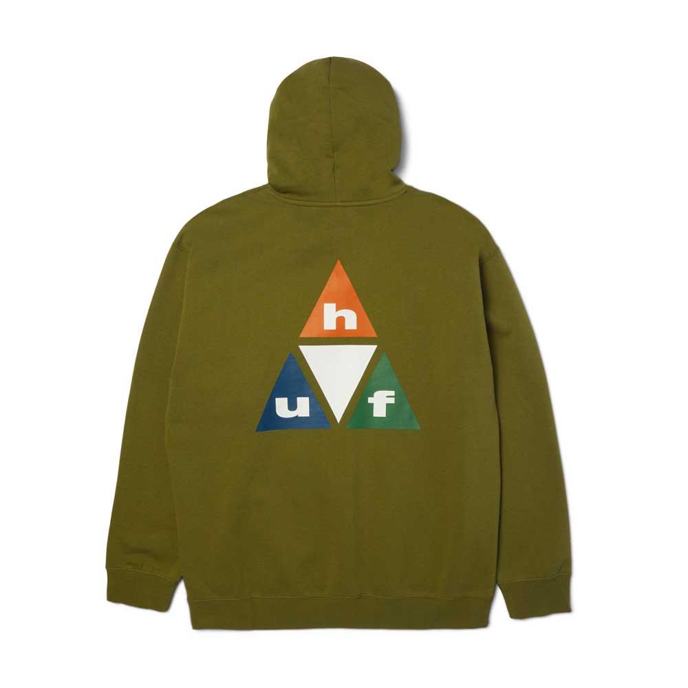 Huf Prism TT Pullover Hooded Sweatshirt Olive Green