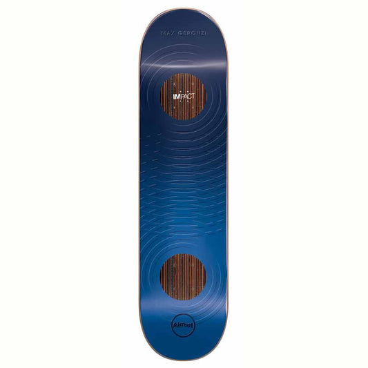 Almost Max Knock Out Rings Impact Skateboard Deck Blue 8''