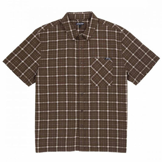 Santa Cruz Eli Short Sleeved Shirt Brown Check