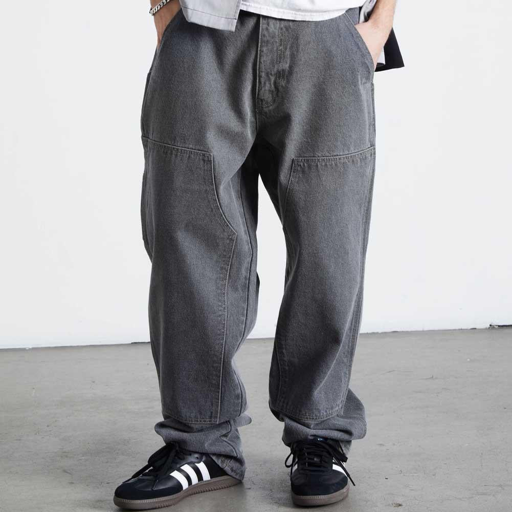 Huf Kinda Loose Double Knees Pants Frost Gray
