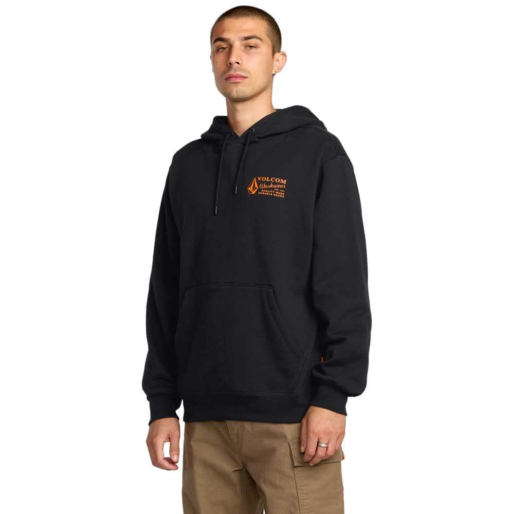 Volcom Workwear Pullover Hooded Sweatshirt Black