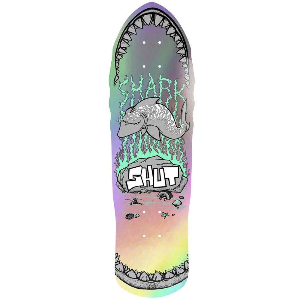 Heritage Shut Speed Shark EX7 Skateboard Deck Hologram 9"