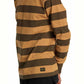 RVCA Chainmail Stripe Longsleeve Camel Brown