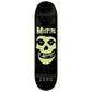 Zero X Misfits Fiend Skull Glow In The Dark Sateboard Deck 8.5"