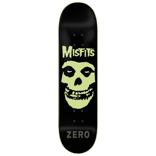 Zero X Misfits Fiend Skull Glow In The Dark Sateboard Deck 8.5"