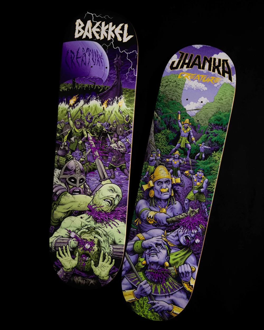 Creature Pro Skatebord Deck Gonzalez Warriors VX Deck Multi 8.38"