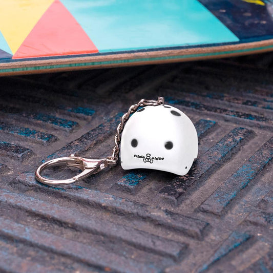 Triple Eight Accessories Helmet KeyChain White